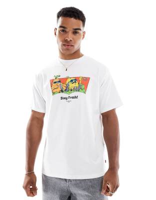 Винтажная футболка Levi's stay fresh fruit с логотипом 