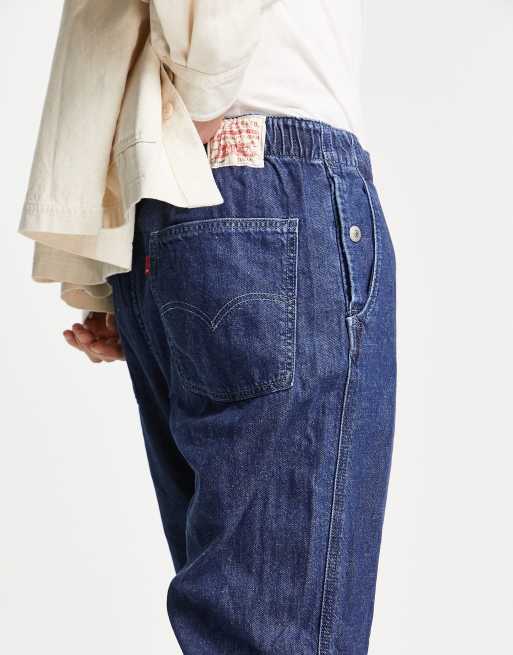 Stay Baggy Tapered Jeans - Blue