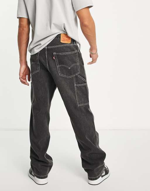 Levi's stay loose carpenter jeans in grey wash | ASOS