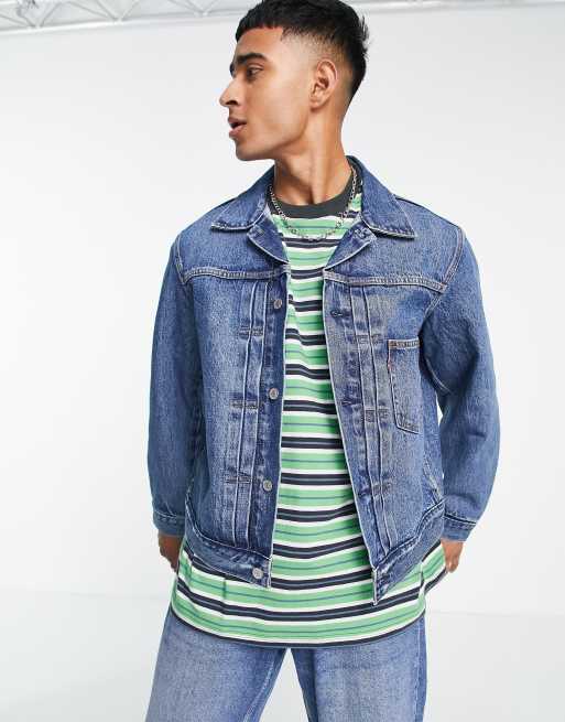 Levi's Stay Loose Fit Denim Trucker Jacket in Blue for Men