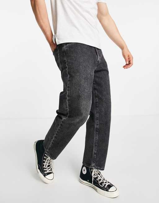 Cropped loose 2024 fit jeans