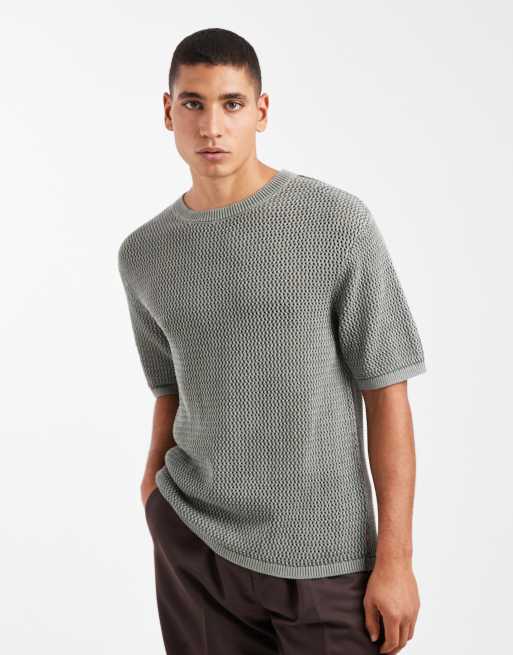 Levi's - Stinson - T-shirt in maglia traforata color kaki