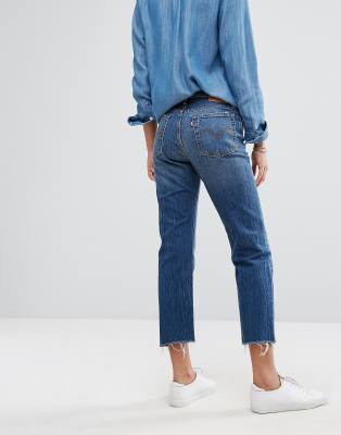 levi's raw hem