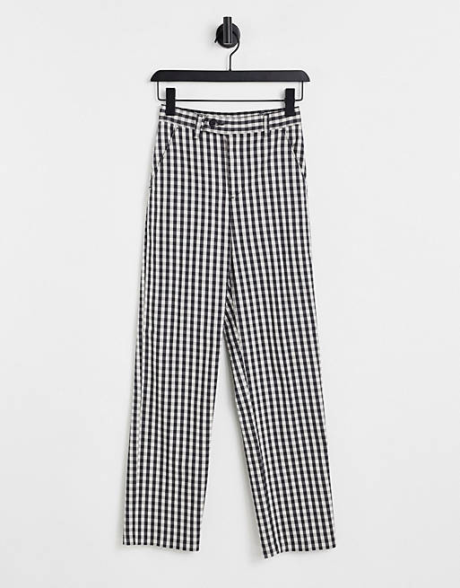 Levi's straight leg trousers in plaid