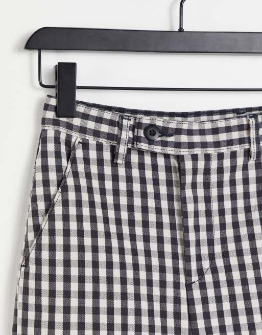 Levi's straight leg trousers in plaid | ASOS