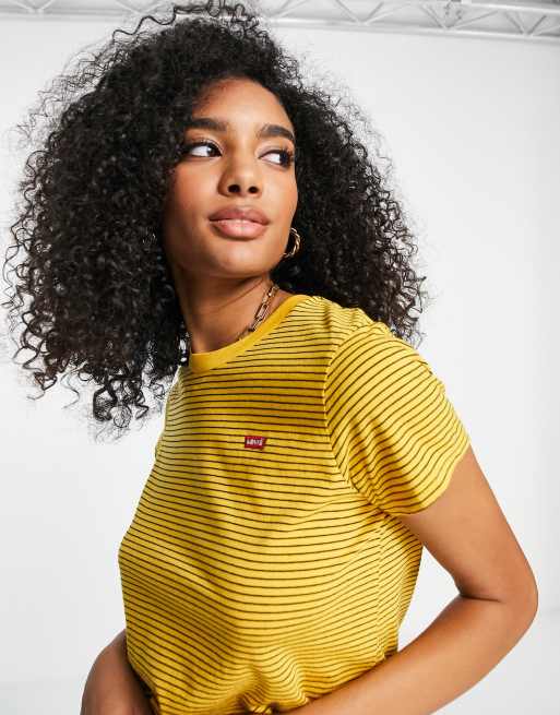 Levis yellow hotsell t shirt women's