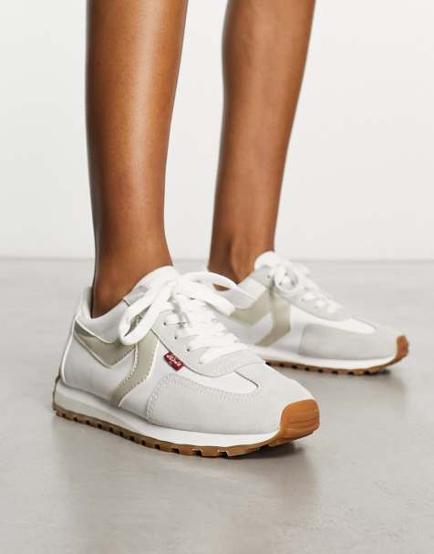Levi's - Stryder - Baskets de course en daim mélangé - Crème - view 1