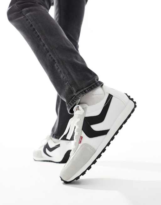 Levi's Stryder sneakers in cream suede mix with logo