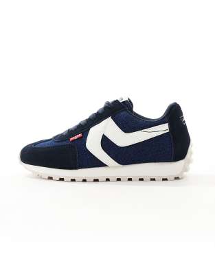 Levi's Stryder Sneakers With Red Tab Logo In Blue