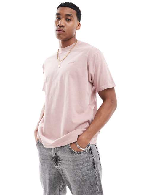 Levi's – Stückgefärbtes T-Shirt in Rosa mit Vintage-Logo