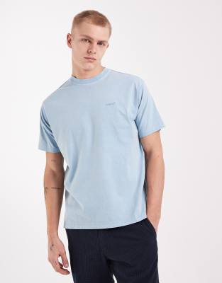 Levi's Herren Blau – Stückgefärbtes Vintage-T-Shirt In Verwaschenem Mit Rotem Logo-Etikett - Bild 1