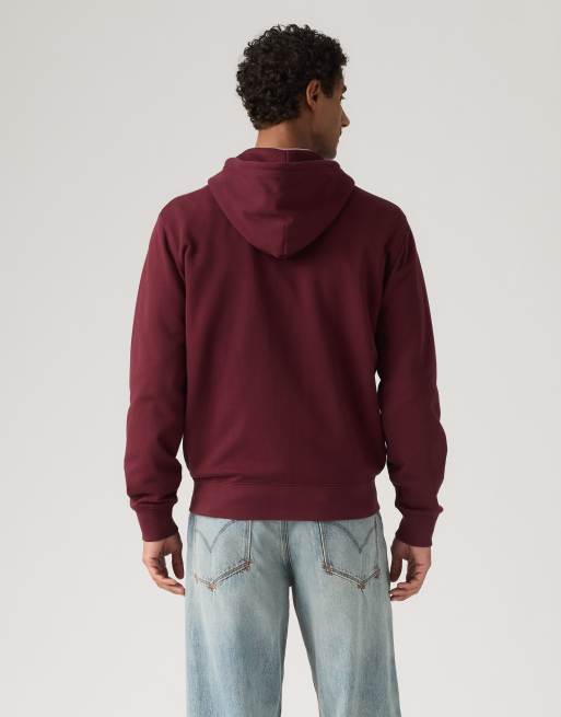Levi's - Sudadera con capucha y cremallera Original nueva en morado, 2 de 4