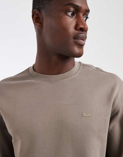 Levi's - sudadera original con el logotipo de la casa en beige