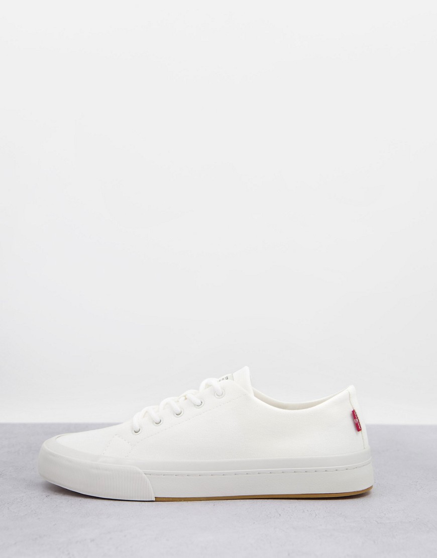 Levi's - Summit - Sneakers in tela bianca con logo sul tallone-Bianco