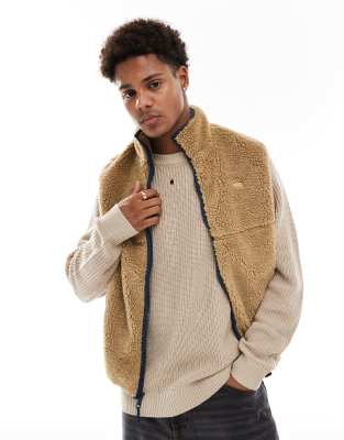 Levi's - Summit - Veste sans manches en sherpa - Fauve-Marron