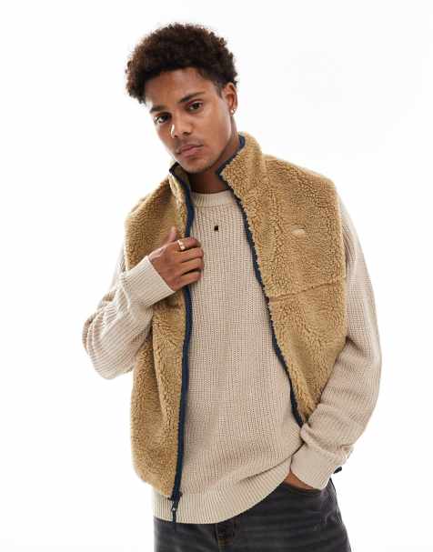 Levi's - Summit - Veste sans manches en sherpa - Fauve - view 1