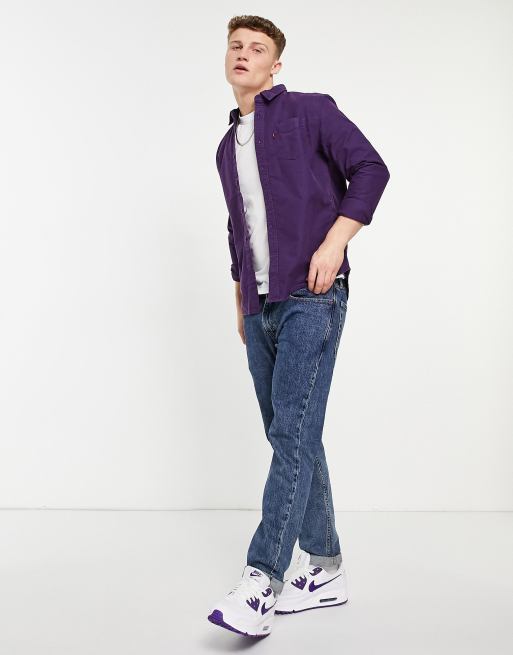 Levi's Relaxed Fit Trucker Jacket - Men's - Purple Garment Dye M