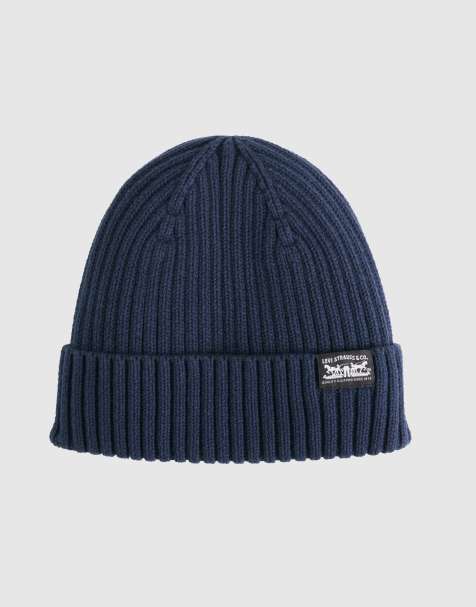 Levi's Sunset beanie in blue denim - view 1