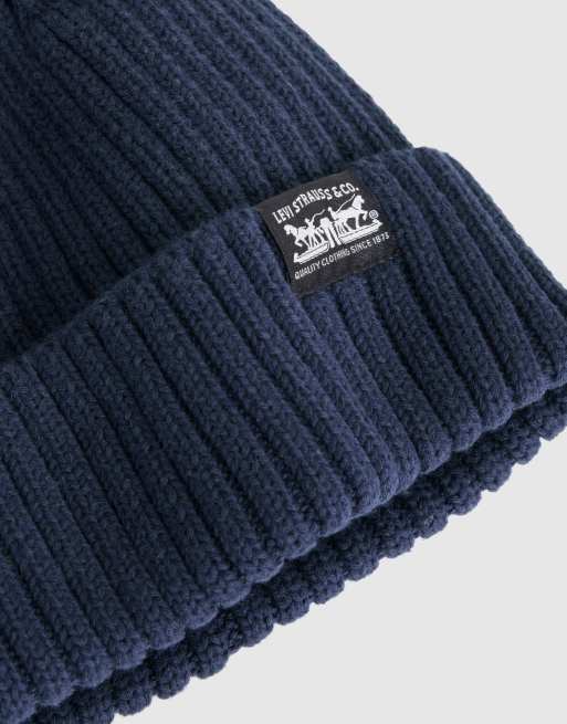 Levi's Sunset beanie in blue denim, 3 of 4