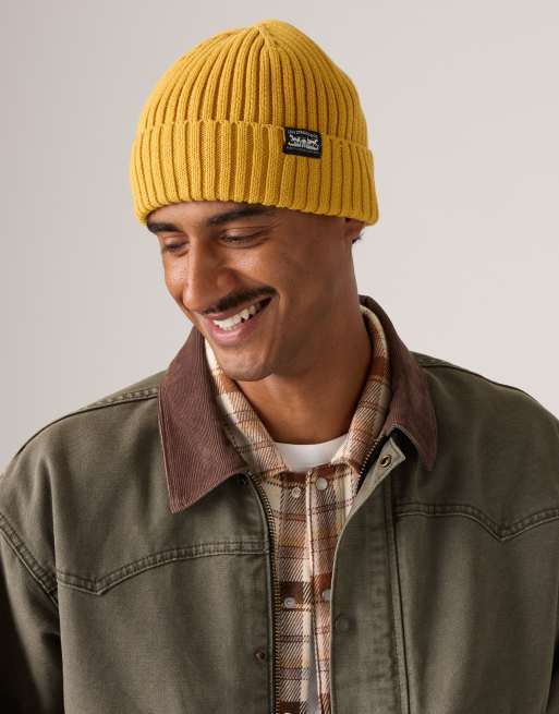 Levi's Sunset beanie in yellow, 4 of 4