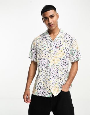 Levi's Sunset Camp short sleeve shirt in multi floral print - ASOS Price Checker