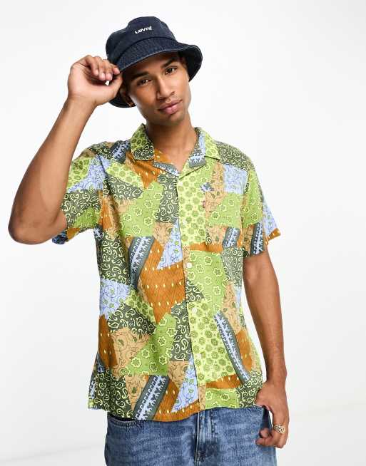 Levi's sunset camp shirt in pattern bandana print | ASOS