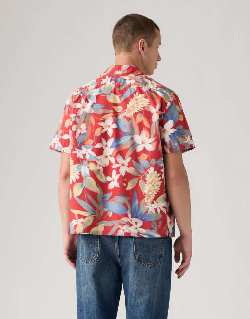 Levi's Sunset camp standard fit lightweight shirt in multi colour, 2 of 4