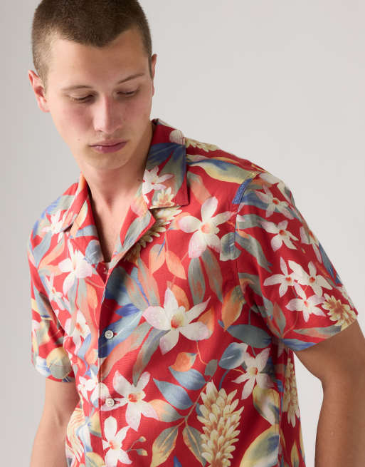 Levi's Sunset camp standard fit lightweight shirt in multi colour, 3 of 4