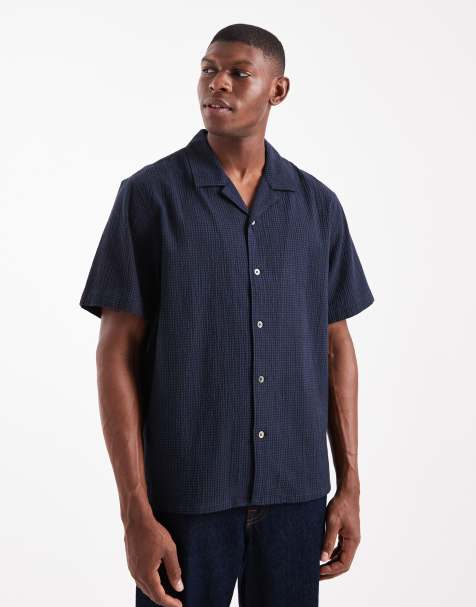Levi's - Sunset - Chemise manches courtes à carreaux - Bleu marine - view 1