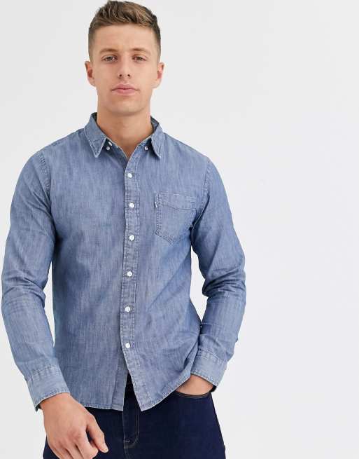 Levi's chambray shirt new arrivals