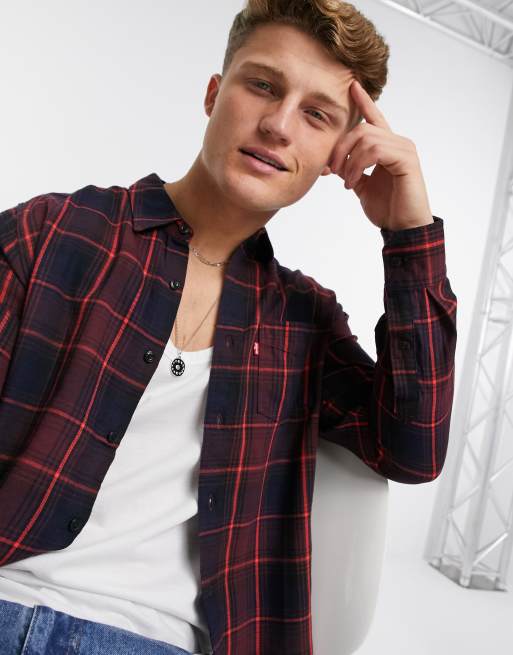 Levi's sunset pocket shirt in azriel sassafras | ASOS