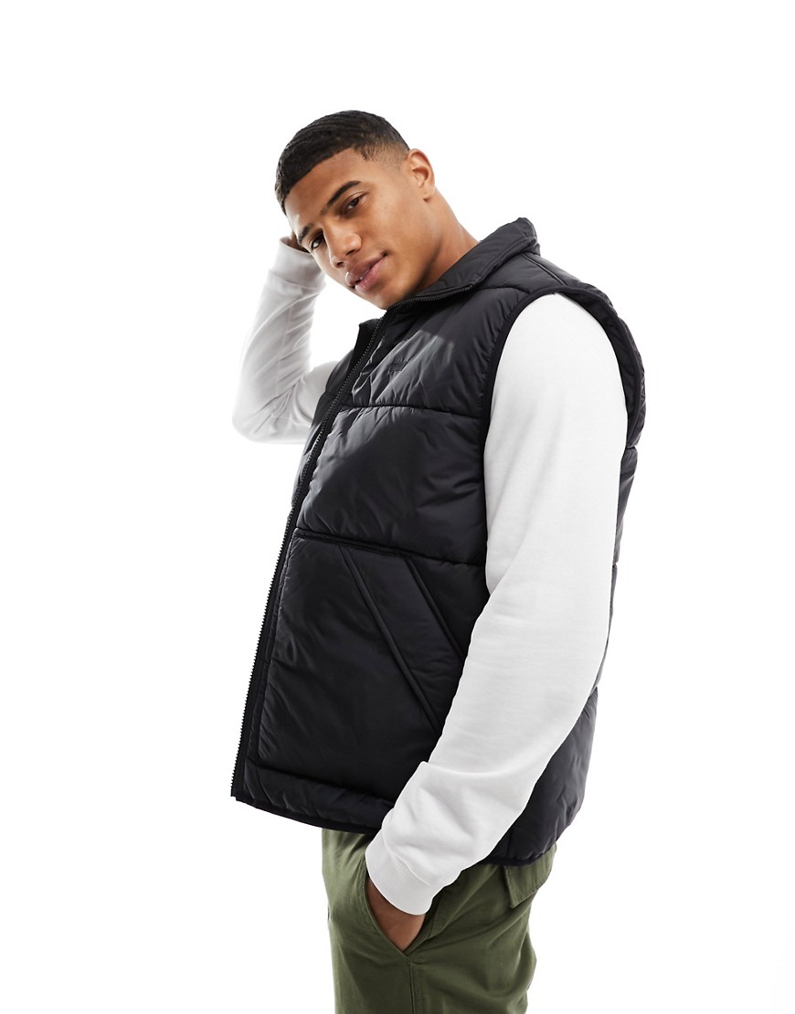 Levi's Sunset puffer gilet with logo in black