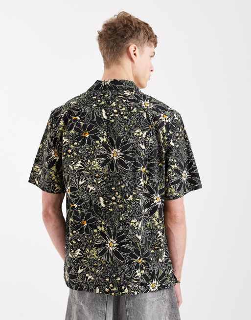 Levi's - Sunset - Sort ferieskjorte med korte ærmer og blomstermønster, 3 af 5