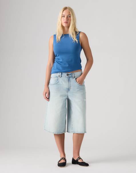 Levi's Super baggy jort in light blue - view 1