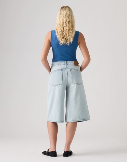 Levi's Super baggy jort in light blue, 2 of 4