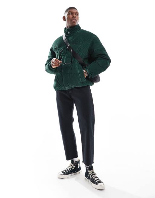 Levi's - Super gewatteerd western jack van corduroy met donsvulling in groen, 3 van 4