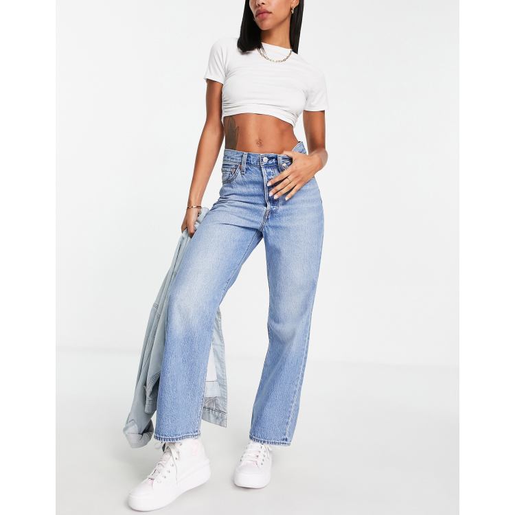 The Ribcage Straight Ankle Jeans by Levi's - In The Middle – THE