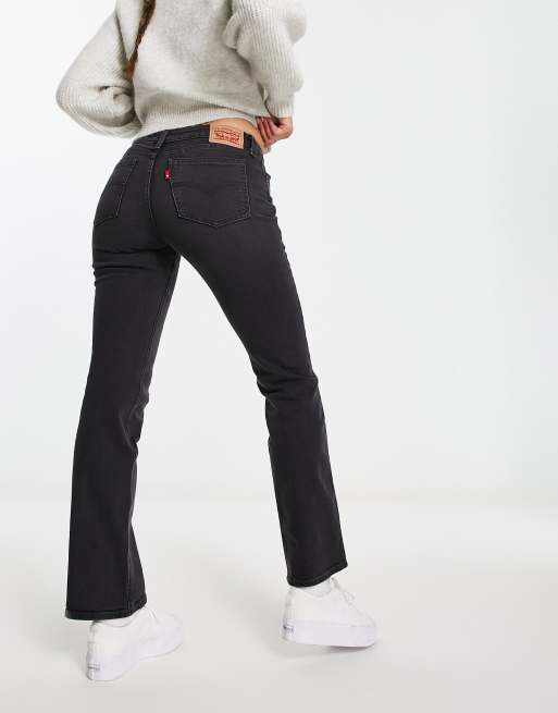 Levi s super low cut bootcut jeans in black