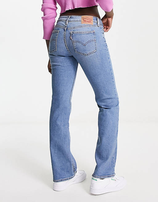 Levi's super low cut bootcut jeans in mid wash | ASOS