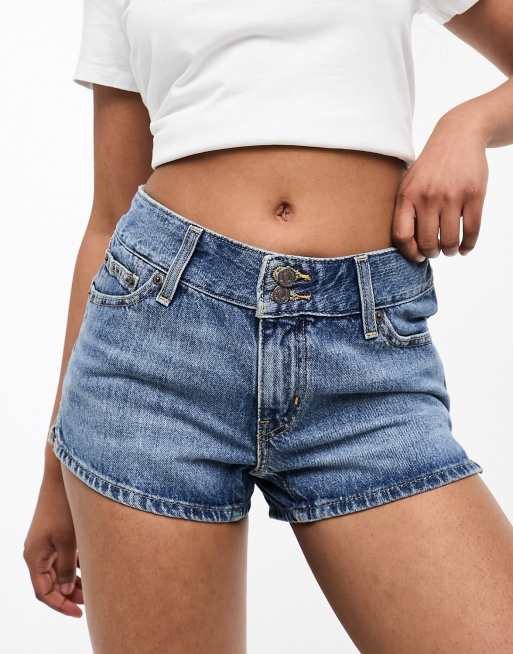 Super short denim on sale shorts