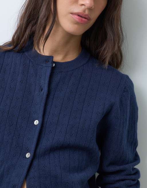 Levi's super soft cardigan in navy , 3 of 5