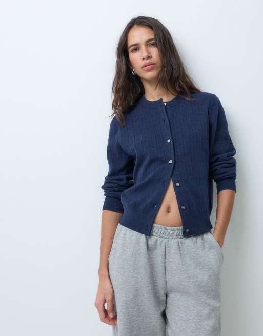 Levi's super soft cardigan in navy , 5 of 5