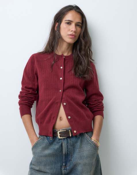 Levi's super soft cardigan in red - view 1