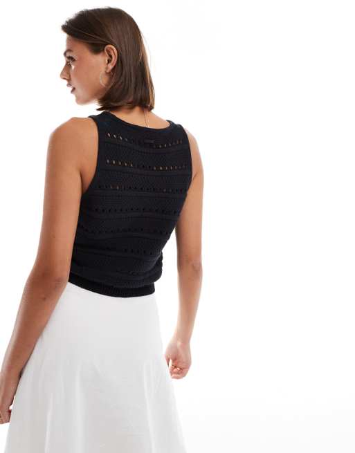 Paloma Knit Cropped Tank ブラック　フリーサイズ Paloma Knit Cropped Tank ブラック フリーサイズ Paloma Knit Cropped