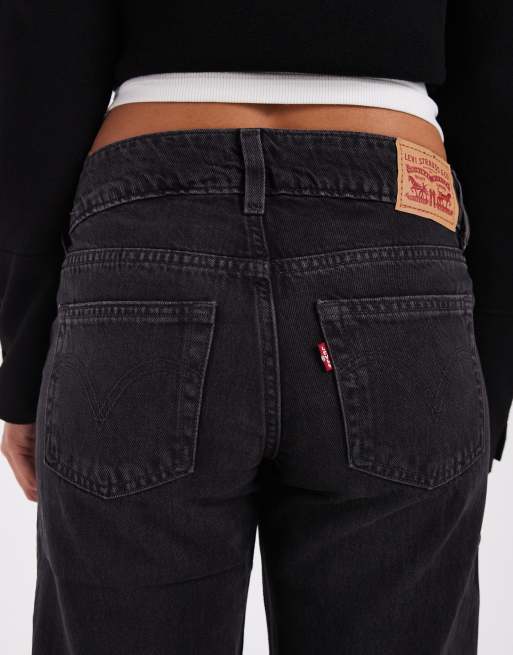 Levi's - Superlage losse jeans in zwart, 4 van 5