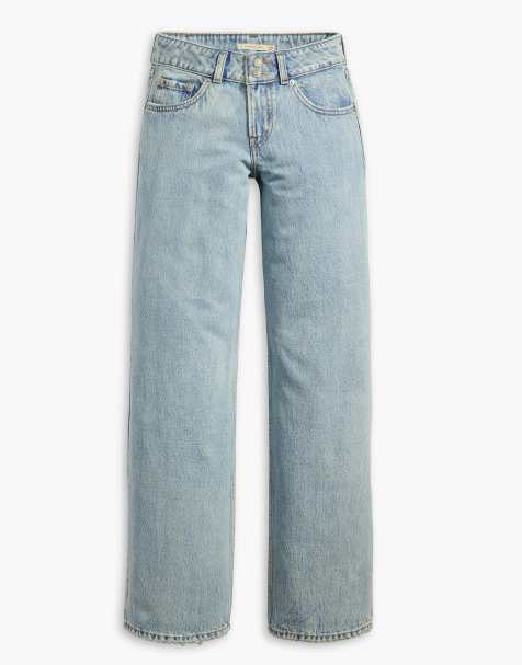 Levi's - Superlavtaljede jeans med løs pasform i lyseblå syrevask - view 1