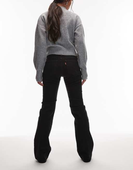Levi's superlow bootcut denim jeans in black, 3 of 5