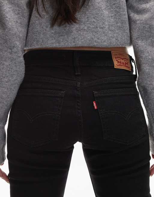 Levi's superlow bootcut denim jeans in black, 5 of 5