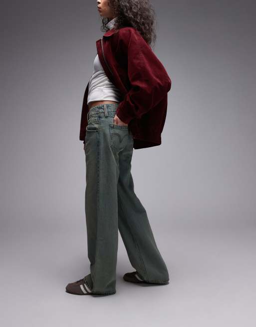 Levi's superlow loose denim  jeans in grunge overdye, 2 of 5