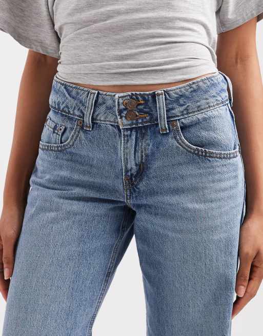 Levi's superlow loose denim jeans in light blue, 5 of 5